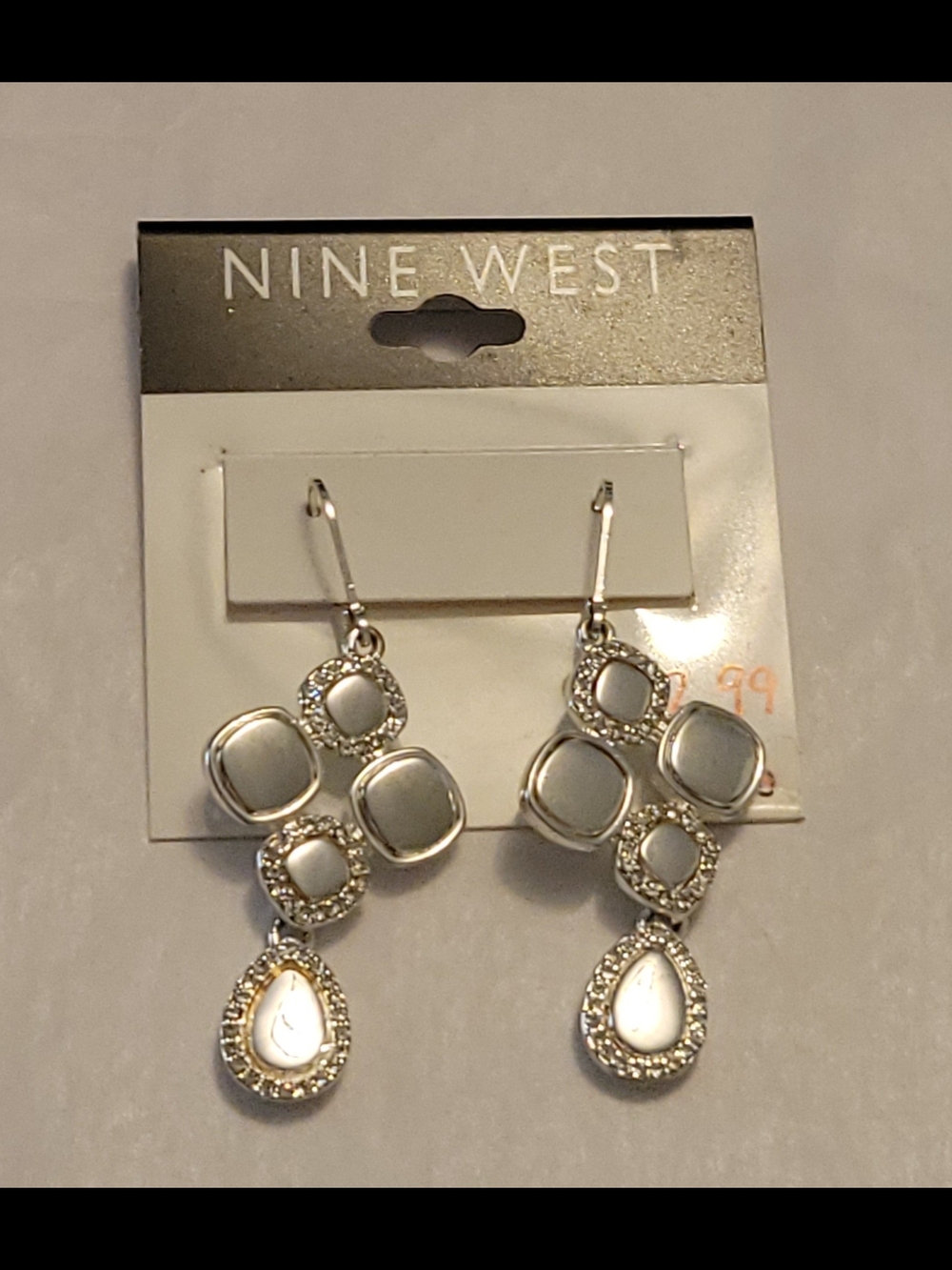 Nine West Silver Dangle Earrings
